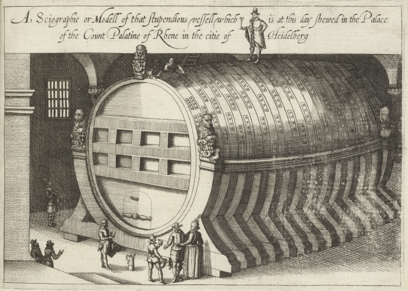 Illustration of the Heidelberg Tun from Folger STC 5808 Copy 2.